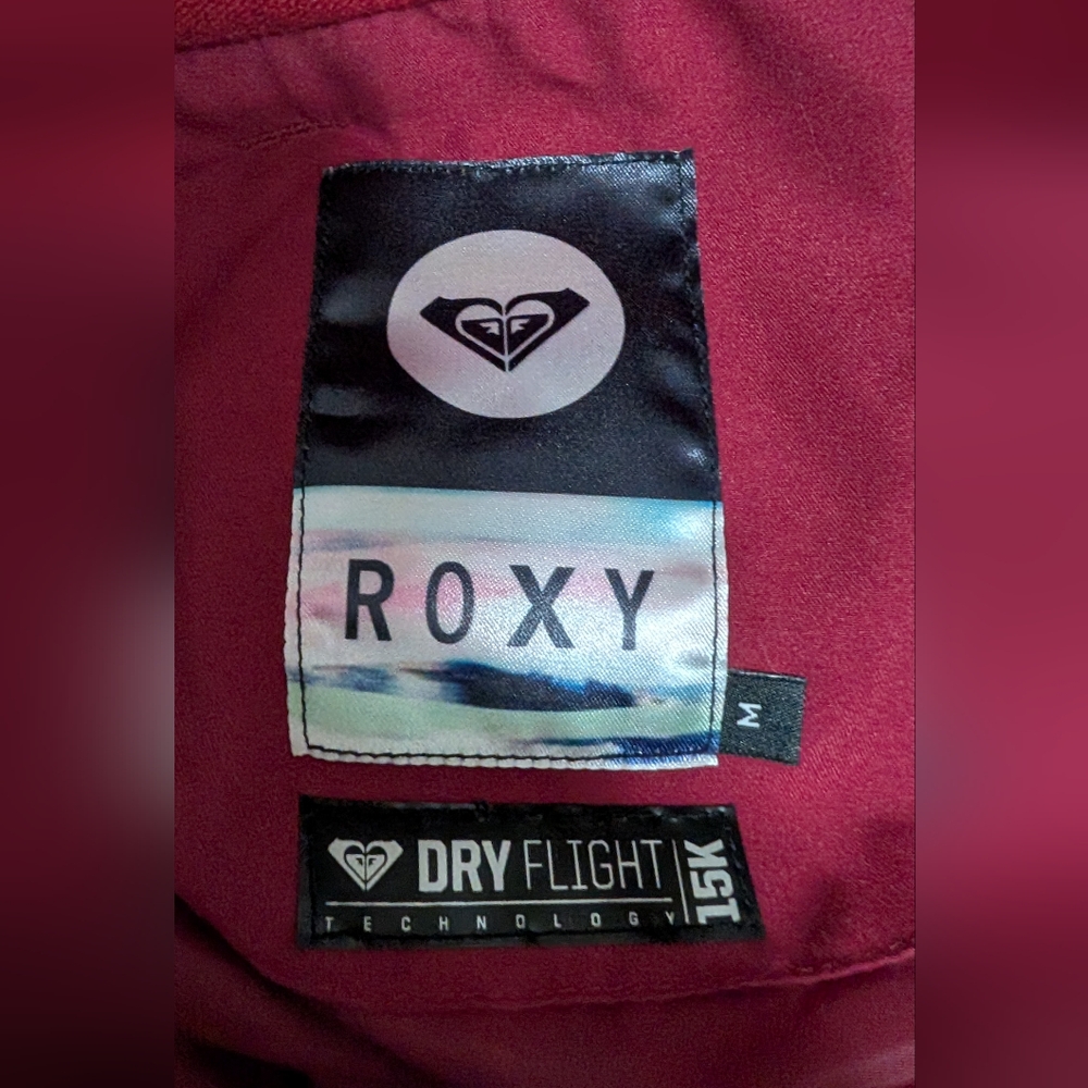 ROXY Cabin Ski & Snowboard DryFlight Pant in Burgundy Red Size Medium M - Picture 3 of 5